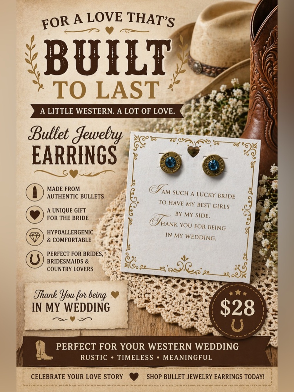 Bullet Jewelry Earrings